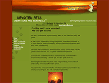Tablet Screenshot of devotedpets.com